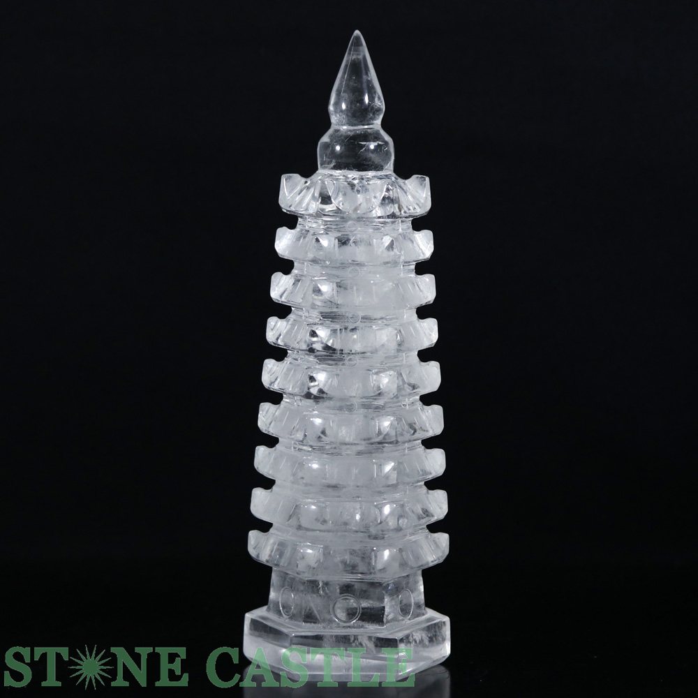 ☆一点物☆【開運&風水アイテム】文昌塔(もんしょうとう) 天然水晶 No.21 (約1055g)【パワーストーン 天然石 アクセサリー レディース メンズ】