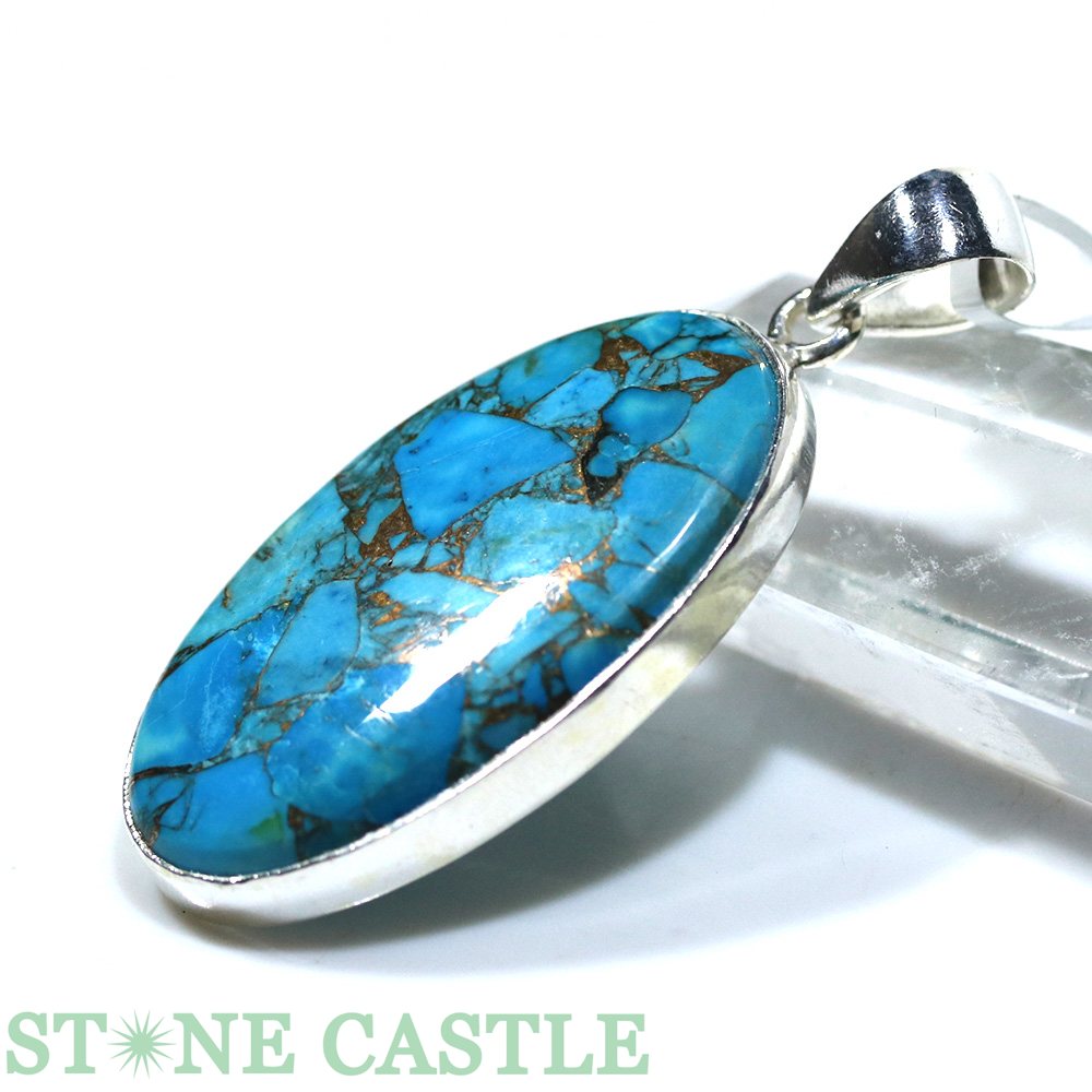 ☆一点物☆【ペンダント】ブルーコッパーターコイズ No.33【パワーストーン 天然石 アクセサリー レディース メンズ】