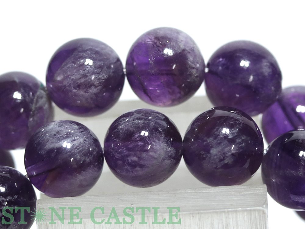 ☆高品質☆【ブレスレット】エンジェルフェザーアメジスト (2A) (約10.5〜11mm)【パワーストーン 天然石 アクセサリー レディース メンズ】