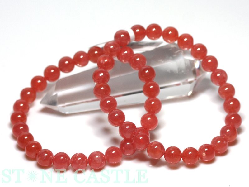 ☆高品質☆【ブレスレット】インカローズ (6A) (約6～6.5mm) (ケース付) 【パワーストーン 天然石 アクセサリー レディース メンズ】