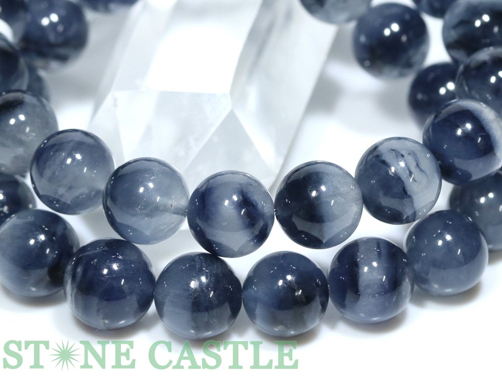 ☆高品質☆【ブレスレット】ザギマウンテンクォーツ (ブルー) (約11〜11.5mm) (ケー...