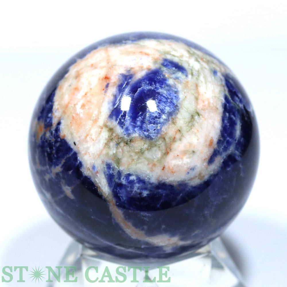 ☆一点物☆【置き石】丸玉 インペリアルソーダライト 約62mm No.11【パワーストーン ...