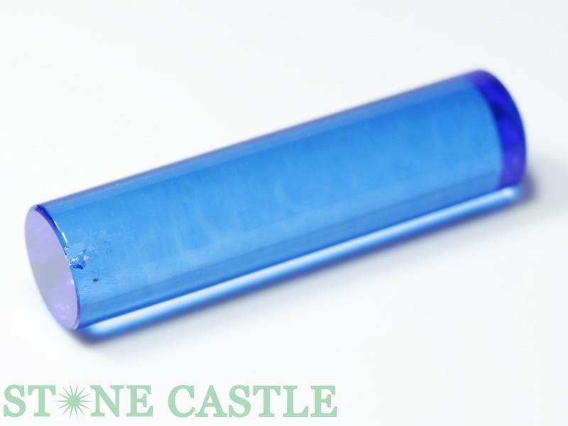 【開運＆風水アイテム】ブルークォーツ 印鑑 中 ★特価★ 手彫り彫刻代金込み 【パワーストーン 天然石 アクセサリー】