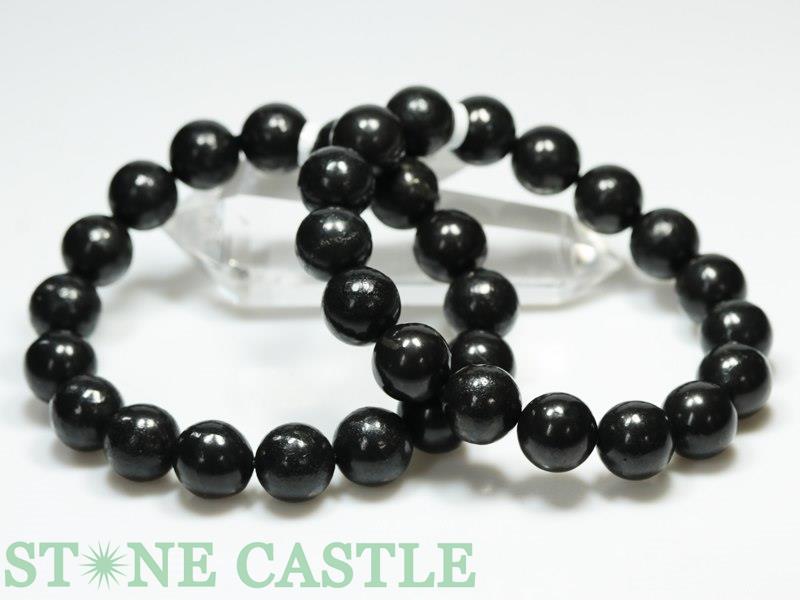 ☆高品質☆【ブレスレット】シュンガイト (3A) ロシア産 (約12mm)【パワーストーン ...