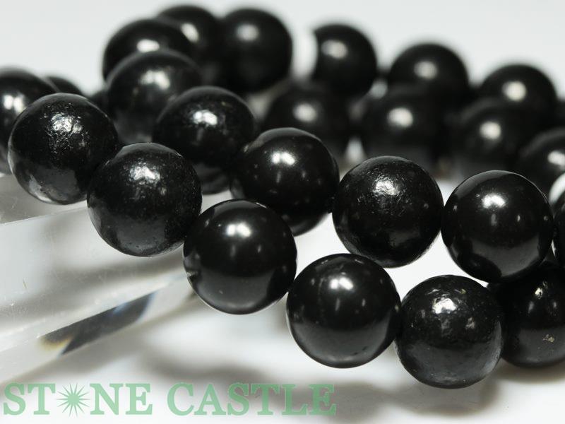☆高品質☆【ブレスレット】シュンガイト (3A) ロシア産 (約12mm)【パワーストーン ...