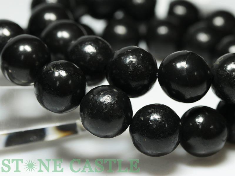 ☆高品質☆【ブレスレット】シュンガイト (3A) ロシア産 (約12mm)【パワーストーン ...