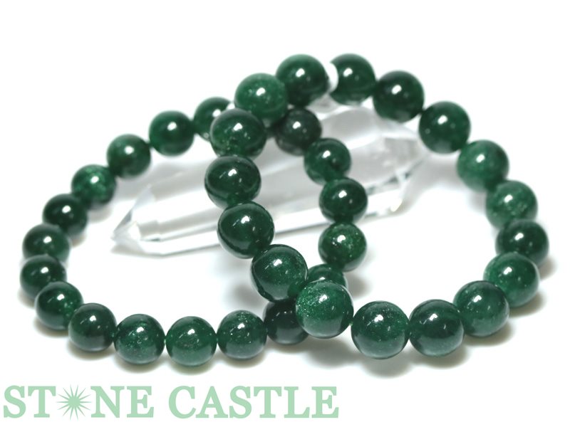☆高品質☆【ブレスレット】グリーンストロベリークォーツ (2A) (約12.5～13mm) 【パワーストーン 天然石 アクセサリー レディース メンズ】