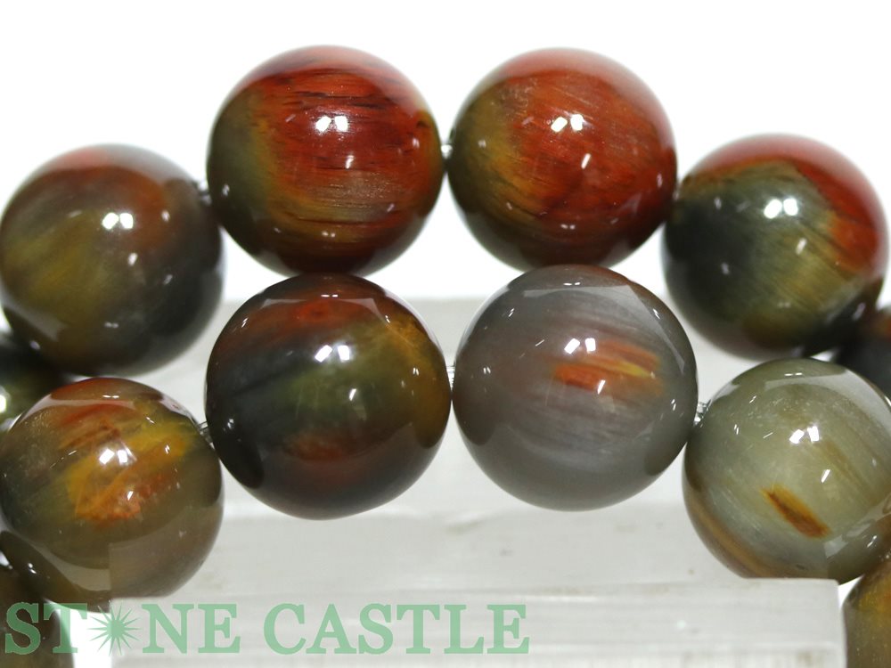 ☆高品質☆【ブレスレット】ザギマウンテンクォーツ (ミックスカラー) (約9.5〜10mm)【パワーストーン 天然石 アクセサリー レディース メンズ】