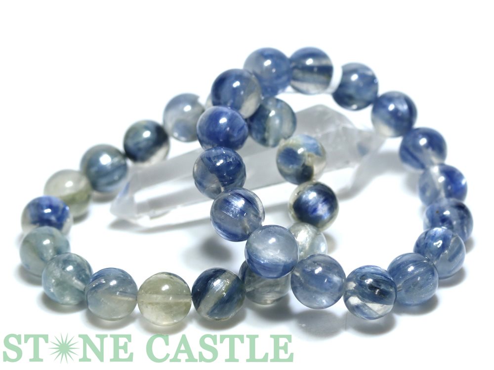 ☆高品質☆【ブレスレット】ヒマラヤカイヤナイトインクォーツ (3A) (ヒマラヤネパール産) (約13.5〜14mm) (ケース付)【パワーストーン 天然石 ア...