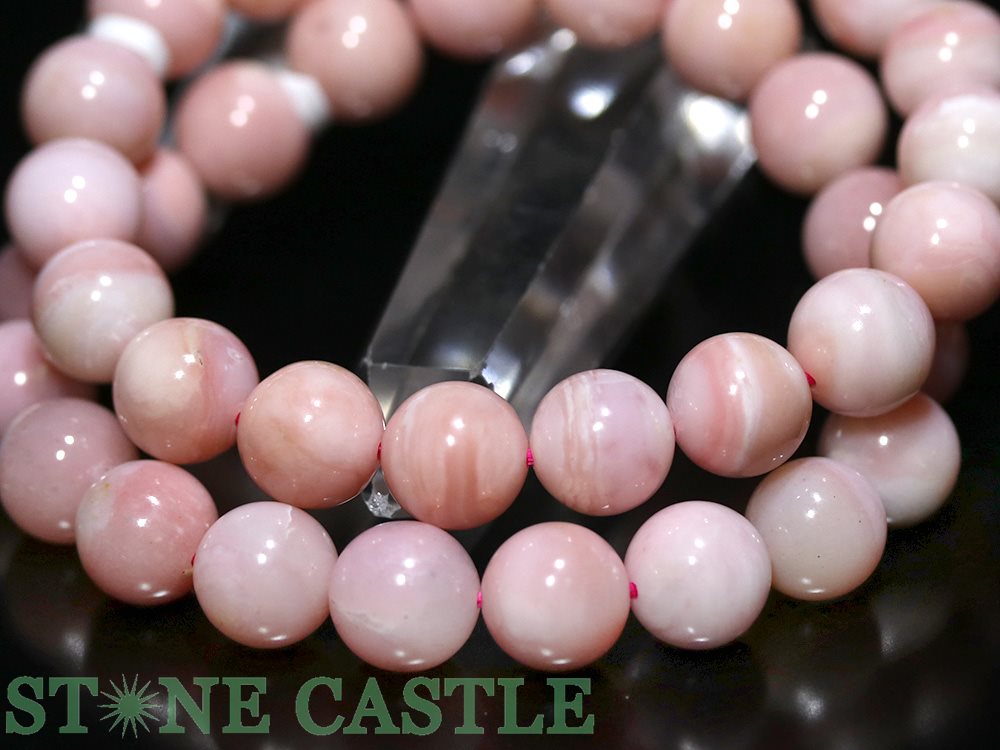 ☆高品質☆【ブレスレット】ピンクオパール (3A) (約10.5〜11mm)【パワーストーン 天然石 アクセサリー レディース メンズ】