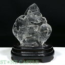 ☆一点物☆【彫刻置物】龍 水晶 (台付) No.44【パワーストーン 天然石 アクセサリー レディース】