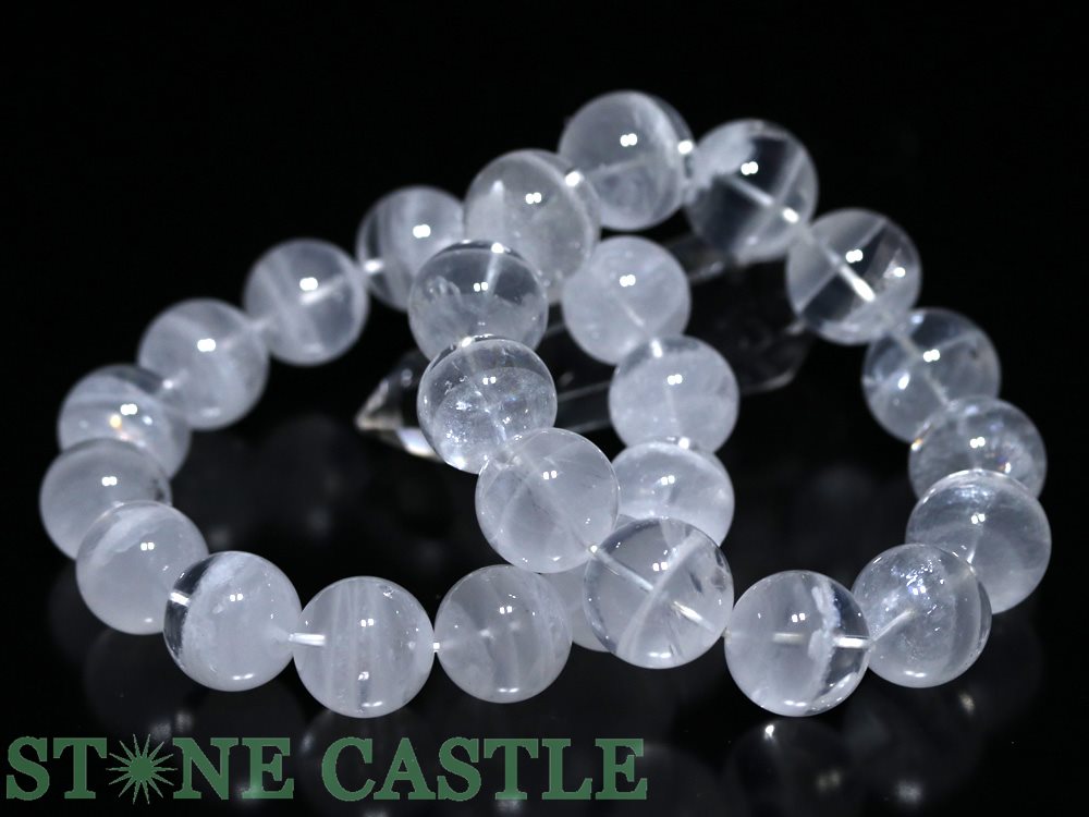 ★楽天スーパーセール★☆高品質☆【ブレスレット】レムリアン水晶 (ロシア産) (約17〜17.5mm) (ケース付)【パワーストーン 天然石 アクセサリー レデ...