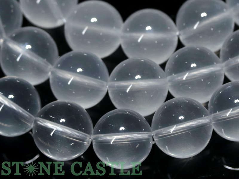 【丸ビーズ】ヒマラヤムーンクォーツ(K2産) 14mm 【パワーストーン 天然石 アクセサリー 1連売り】