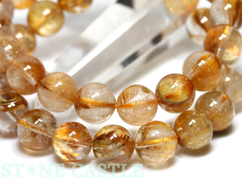 ☆高品質☆【ブレスレット】オレンジキャッツアイルチル (2A) (約11～11.5mm) 【パワ...