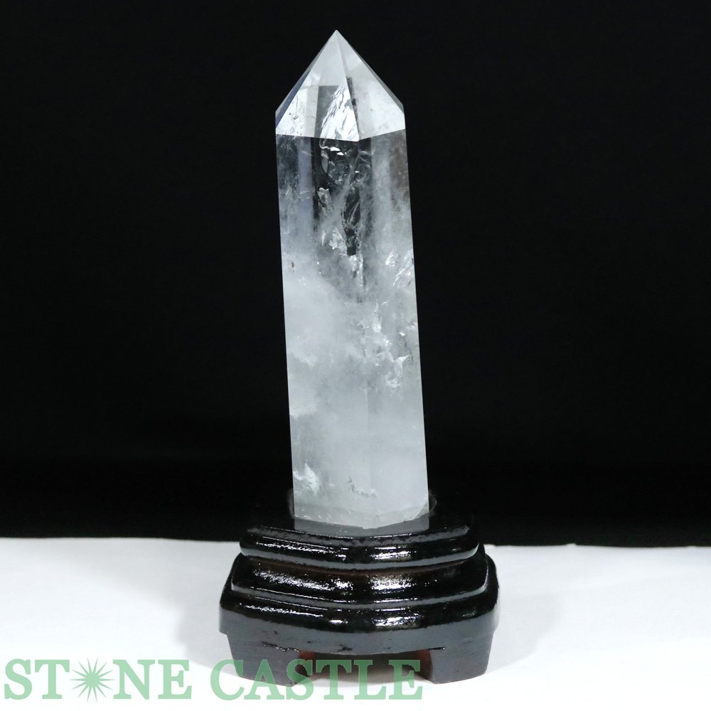 ☆一点物☆【置き石】ポイント型 水晶 (EX) (台付) No.59【パワーストーン 天然石 ア...