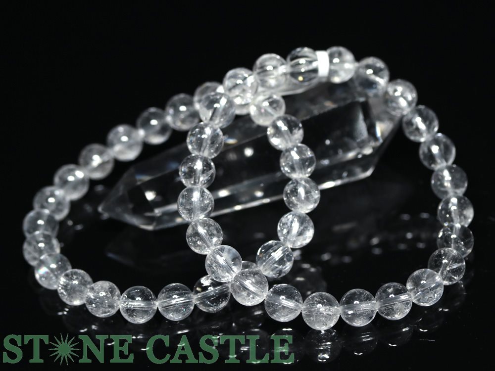 ☆高品質☆【ブレスレット】テキサス水晶 (約8〜8.5mm) 【パワーストーン 天然石 アクセサリー レディース メンズ】
