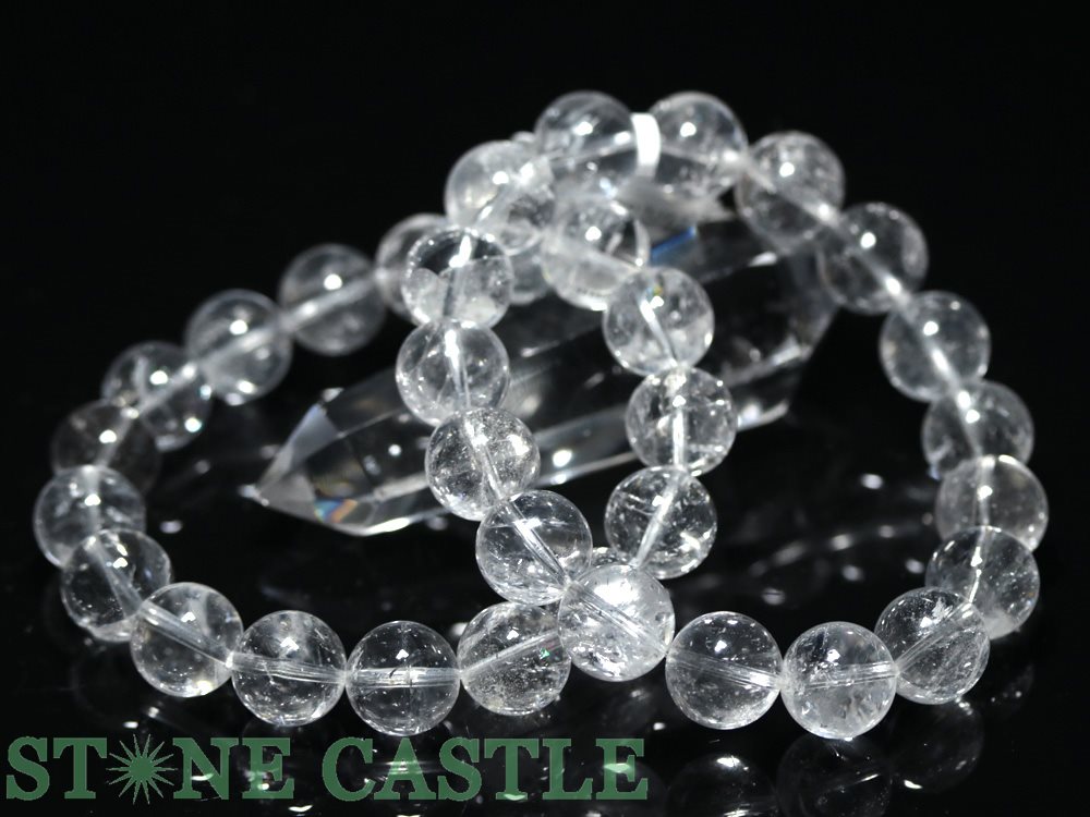 ☆高品質☆【ブレスレット】テキサス水晶 (約12〜12.5mm) 【パワーストーン 天然石 アクセサリー レディース メンズ】