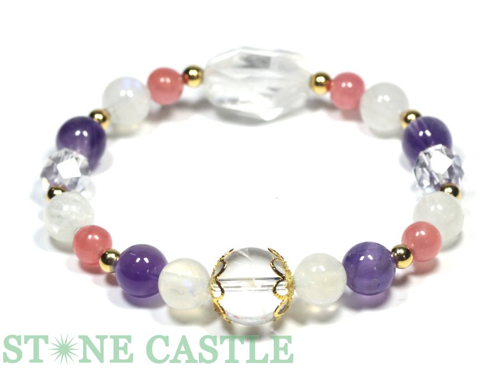 【ブレスレット】インカローズデザインブレス (18K) (odb-226) (数量限定商品) (ケース付) 【パワーストーン 天然石 アクセサリー レディース ...