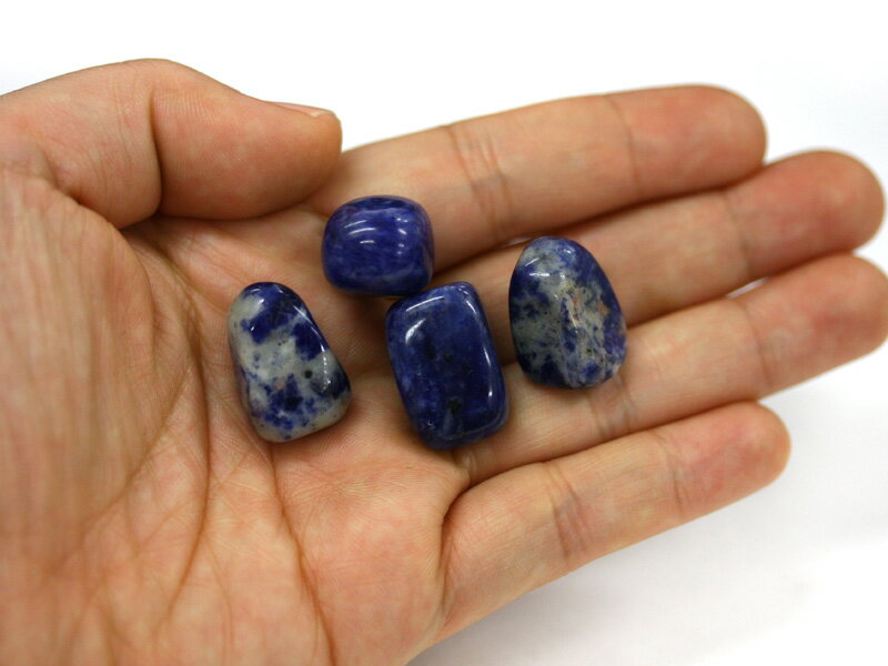 【置き石】タンブル型 (小) ソーダライト 200g【パワーストーン 天然石 アクセサリー レディース メンズ】