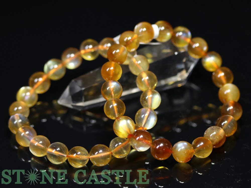 ☆高品質☆【ブレスレット】プラジオクレースムーンストーン (3A) (約10.5～11mm) 【パワーストーン 天然..