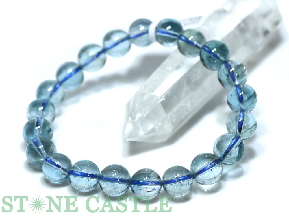 ☆一点物☆【ブレスレット】ロンドンブルートパーズ No.12 (約9〜9.5mm) (ケース付)【パワーストーン 天然石 アクセサリー レディース メンズ】