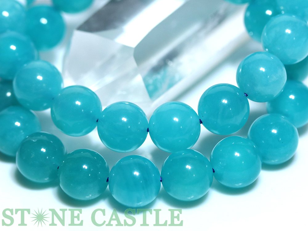 ☆高品質☆【ブレスレット】ザンビア産アマゾナイトシリカ (約11.5〜12mm)【パワース...