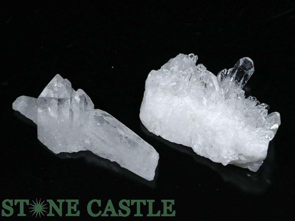 ☆一点物☆【原石】トマスゴンザガ産水晶クラスター (EX++) (2個セット) No.90【パワーストーン 天然石 アクセサリー レディース メンズ】