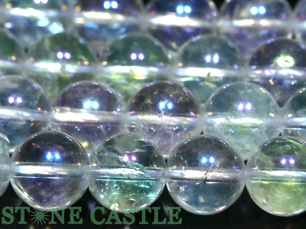 【丸ビーズ】オーロラクォーツ 12mm ★特価★【パワーストーン 天然石 アクセサリー 1連売り】 2
