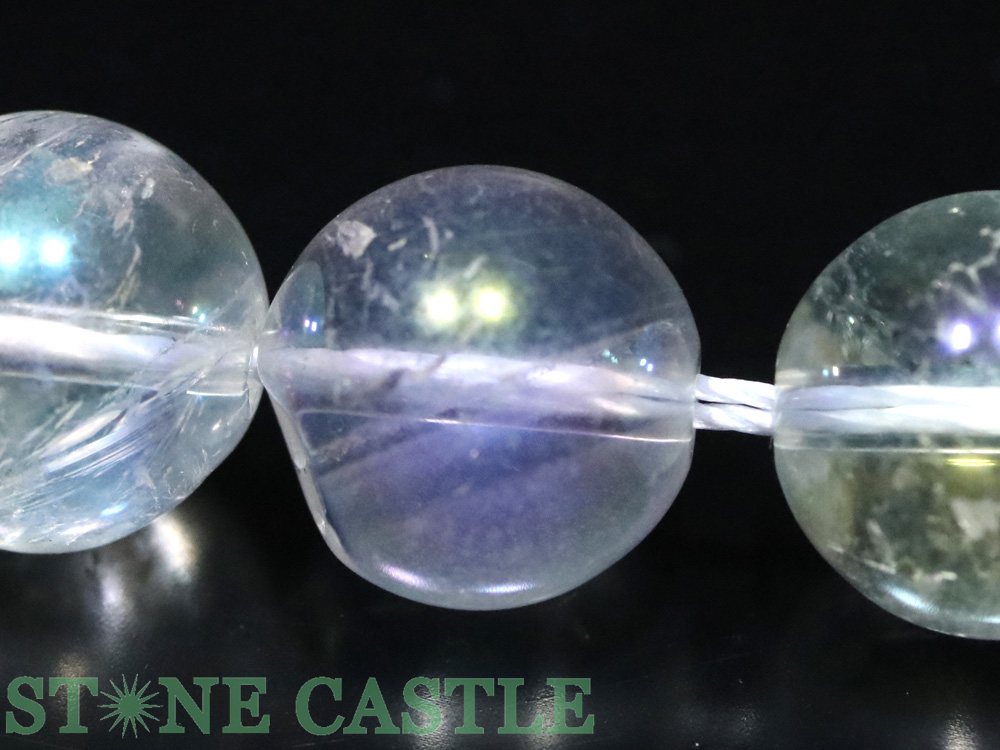 【丸ビーズ】オーロラクォーツ 12mm ★特価★【パワーストーン 天然石 アクセサリー 1連売り】 3