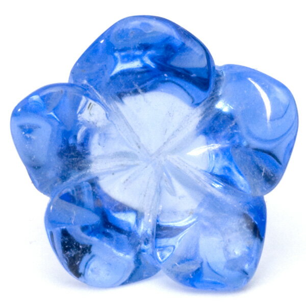 【モチーフビーズ】桔梗 14mm ブルークォーツ【パワーストーン 天然石 アクセサリー】