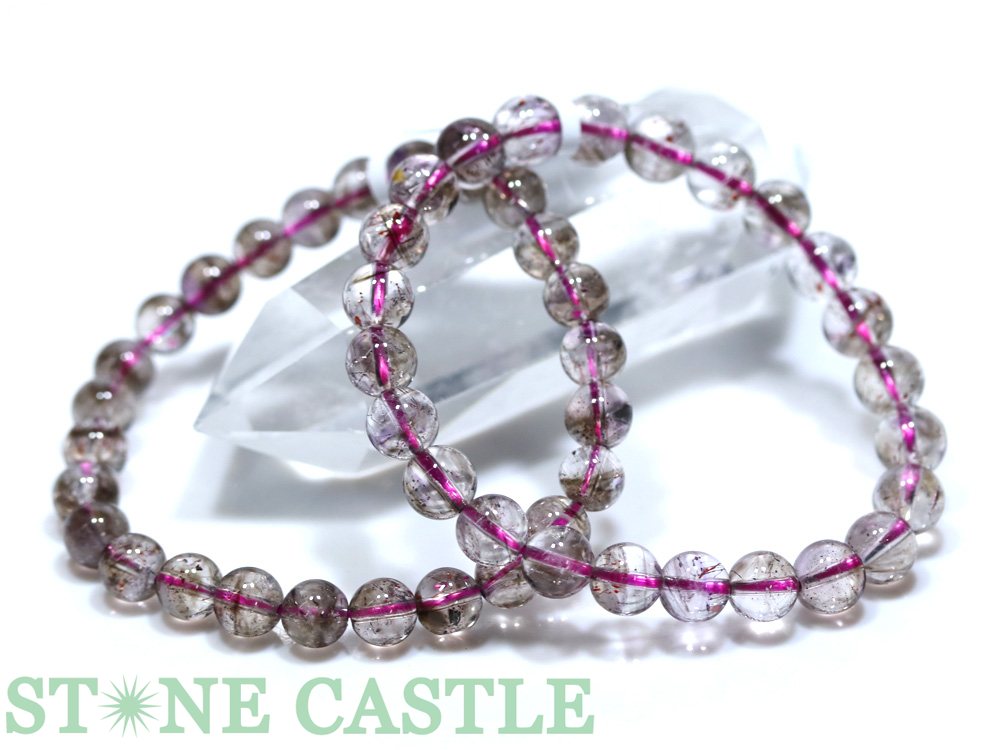 ☆高品質☆【ブレスレット】サチャロカスーパーセブン (3A) (約7.5〜8mm)【パワーストーン 天然石 アクセサリー レディース メンズ】