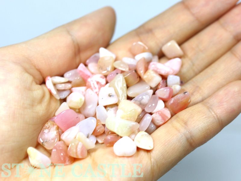 【さざれ】浄化用チップ 200g ピンクオパール【パワーストーン 天然石 アクセサリー】