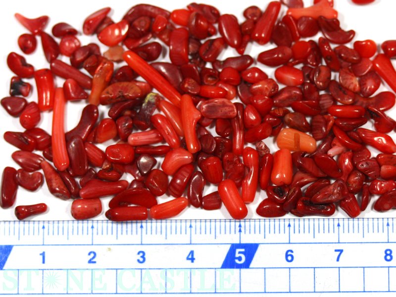 【さざれ】浄化用チップ 200g 赤珊瑚【パワーストーン 天然石 アクセサリー】
