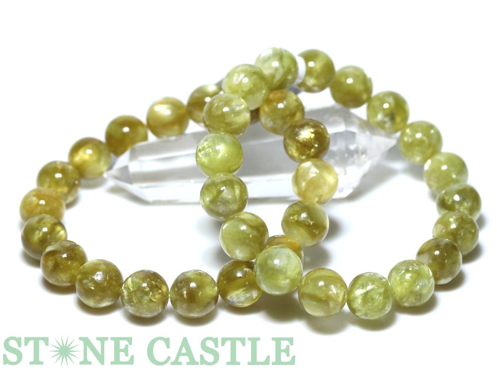 ☆高品質☆【ブレスレット】ゴールデンレピドライトキャッツアイ (約12～12.5mm) (鑑別済) 【パワーストーン 天然石 アクセサリー レディース メンズ】