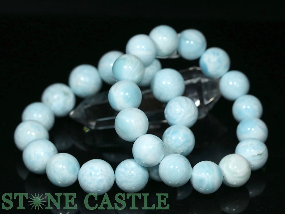 ☆高品質☆【ブレスレット】スミソナイト (菱亜鉛鉱) (5A) (約13〜13.5mm) (ケース付) 【パワーストーン 天然石 アクセサリー レディース メン...