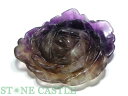 ☆一点物☆【彫刻置物】薔薇 フローライト No.13【パワーストーン 天然石 アクセサリー レディース メンズ】
