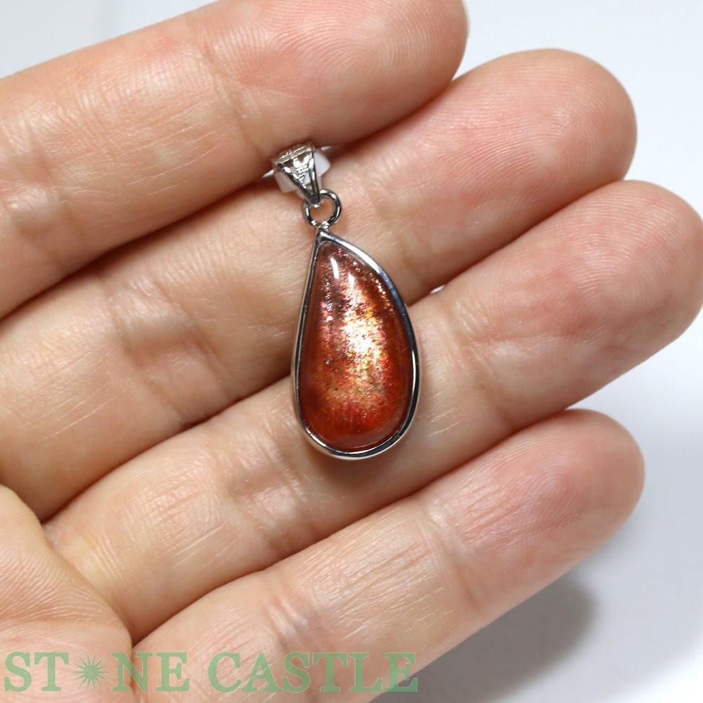 ☆一点物☆【ペンダント】サンストーン (5A) No.71【パワーストーン 天然石 アクセサリー レディース メンズ】