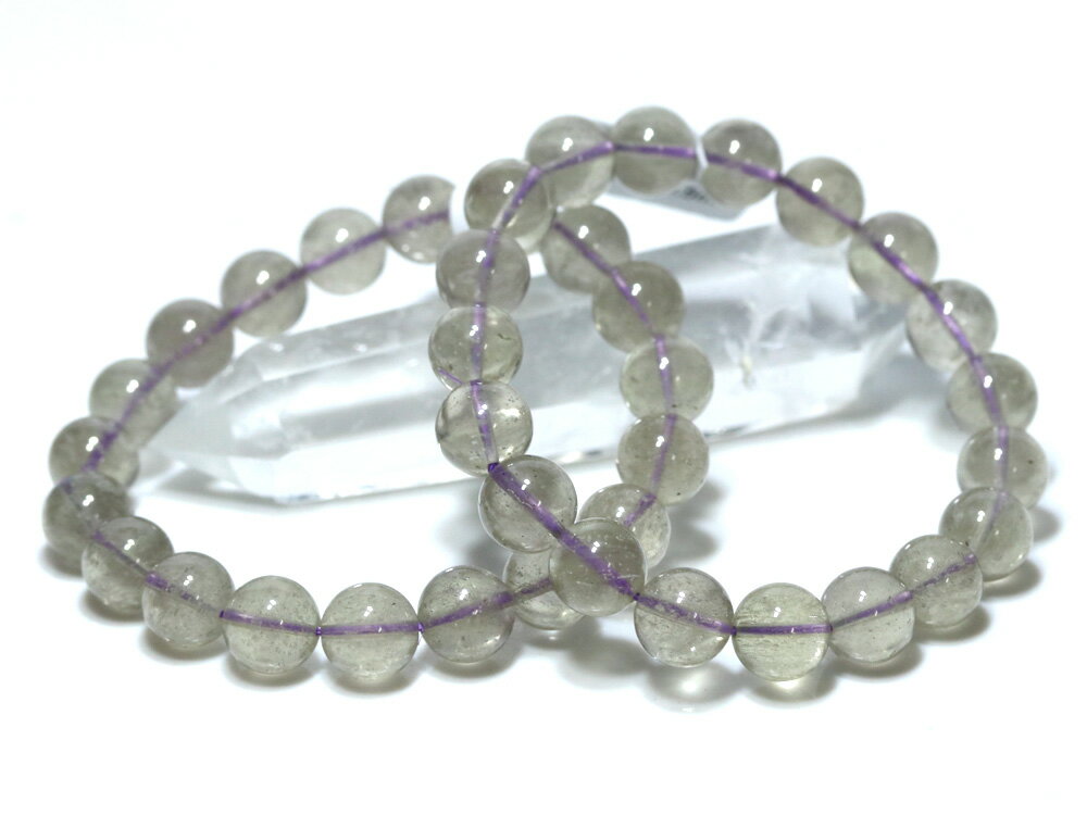 ☆高品質☆【ブレスレット】リビアングラス (パープル) (約9.5〜10mm) (ケース付)【パワーストーン 天然石 アクセサリー レディース メンズ】