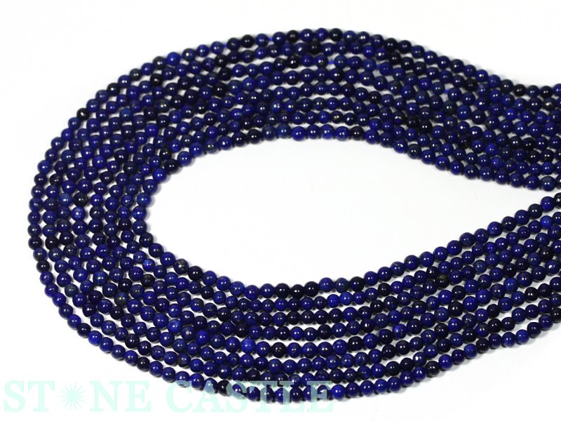 【丸ビーズ】ラピスラズリ 3mm【パワーストーン 天然石 アクセサリー 1連売り】