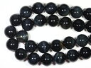 【丸ビーズ】タイガーアイ (ブルータイガーアイ) (2A) 18mm (半連 ブレスレット約1本分)※5の付く日セール※【パワーストーン 天然石 アクセサリー ...