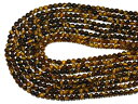 【丸ビーズ】タイガーアイ (2A) 4mm※5の付く日セール※【パワーストーン 天然石 アクセサリー 1連売り】