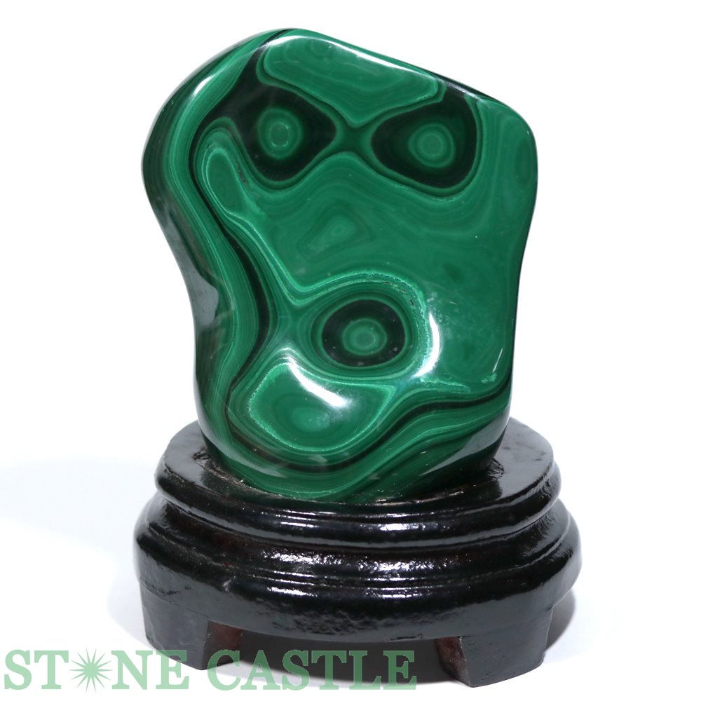 ☆一点物☆【原石】マラカイト (台付) No.59【パワーストーン 天然石 アクセサリー レディース メンズ】