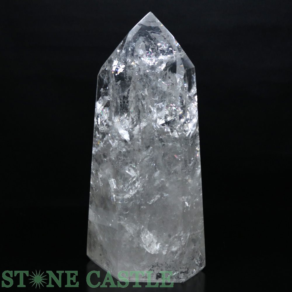 ☆一点物☆【置き石】ポイント型 レムリアン水晶 (レインボー入り) (特大) 6.05kg No.97【パワーストーン 天然石 アクセサリー レディース メンズ...