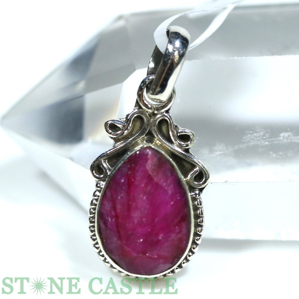 ☆一点物☆【ペンダント】ルビー (ブリリアントカット) No.64【パワーストーン 天然石 アクセサリー レディース メンズ】