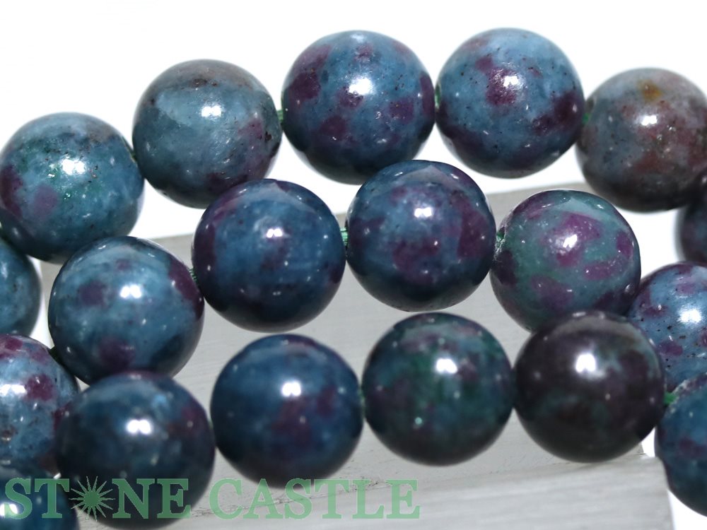 ☆高品質☆【ブレスレット】ルビーインカイヤナイト (インド産) (約8～8.5mm)【パワ...