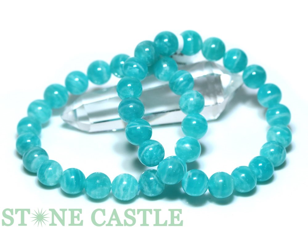 ★楽天スーパーセール★☆高品質☆【ブレスレット】マダガスカル産アマゾナイト (約10〜10.5mm)のサムネイル