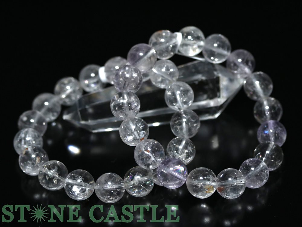 ☆高品質☆【ブレスレット】ハーキマーダイヤモンド (3A) (アメリカニューヨーク産) (約12~12.5mm) (ケース付) 【パワーストーン 天然石 アクセサリー レディース メンズ】