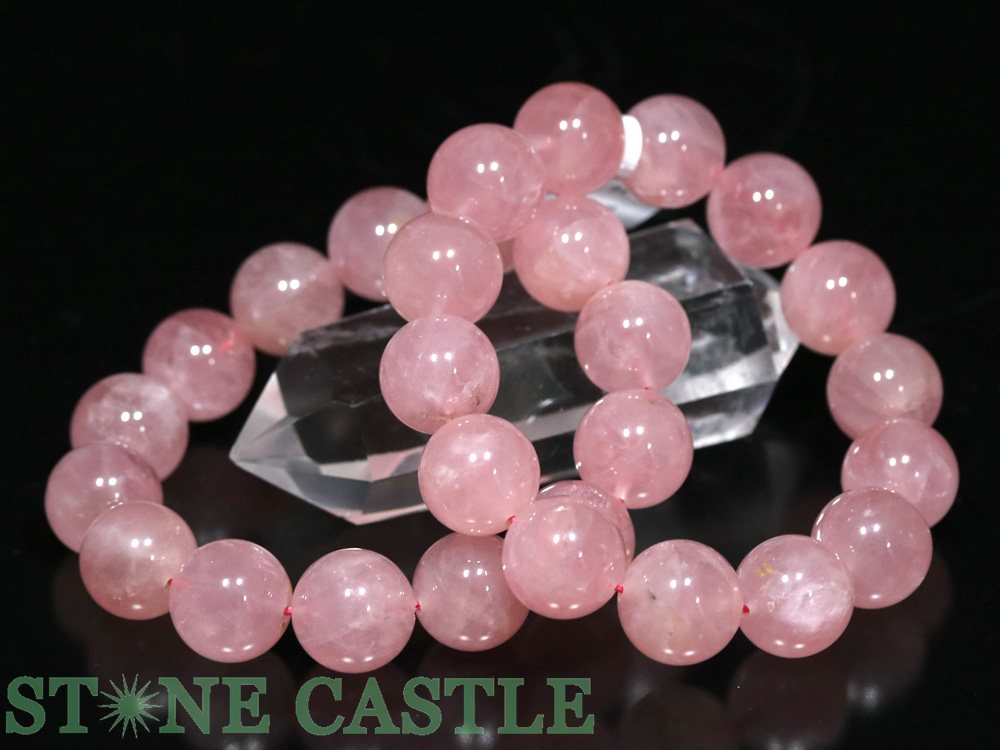 ★楽天スーパーセール★☆高品質☆【ブレスレット】ディープローズクォーツ (3A) (約15〜15.5mm)【パワーストーン 天然石 アクセサリー レディース メンズ】