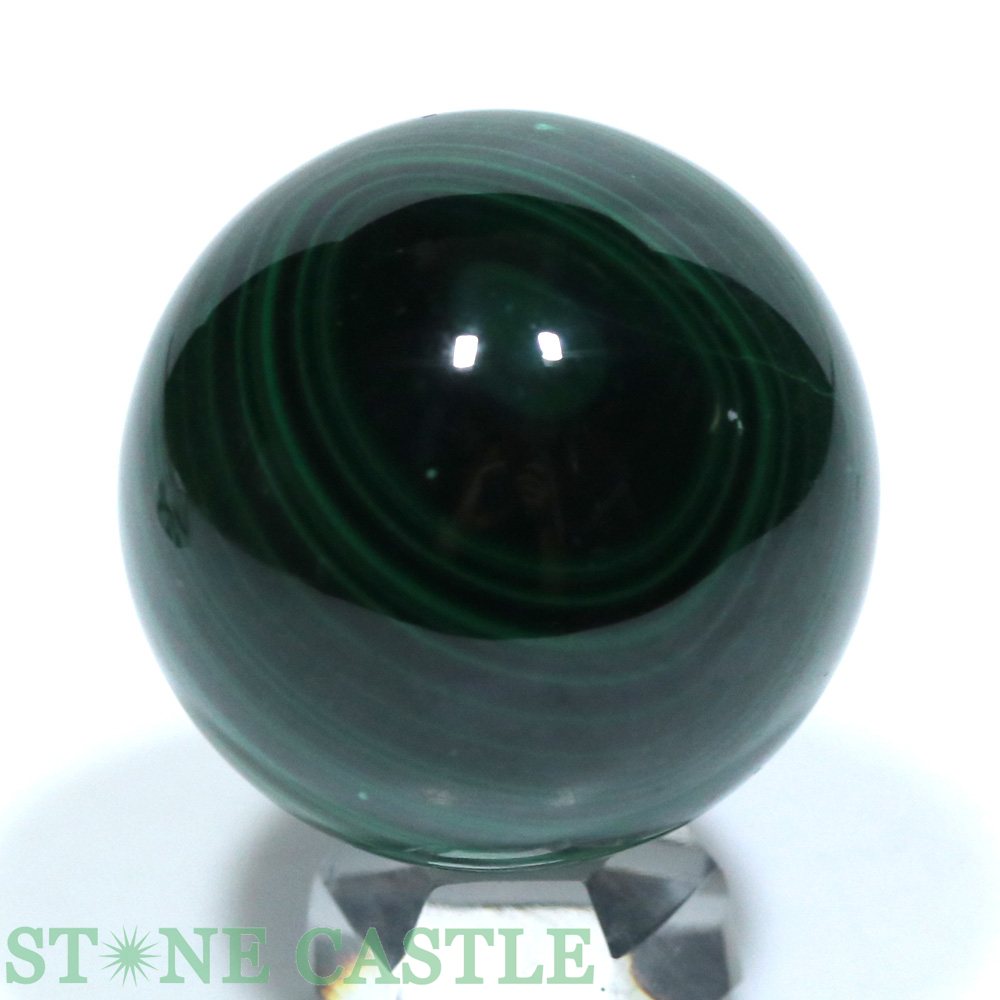 パワーストーン 石流通センターの★楽天スーパーセール★☆一点物☆【置き石】丸玉 マラカイト 約30mm No.26【パワーストーン 天然石 アクセサリー】｜アングル3