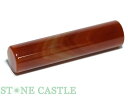 【開運&風水アイテム】カーネリアン 印鑑 約18.5mm (数量限定商品) 手彫り彫刻代金込み【パワーストーン 天然石 アクセサリー レディース】